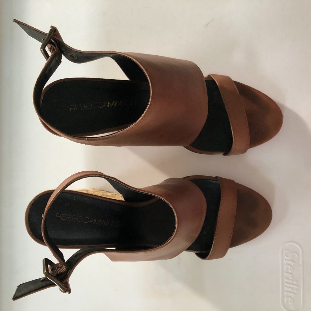 Rebecca Minkoff Leather Espadrille Wedges
